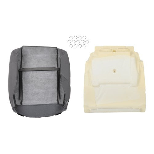 DURAFORCE Suit For Jeep Wrangler 2007-2012 Passenger Bottom Seat Cover&Foam Cushion Gray