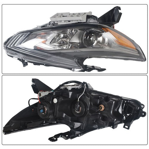 DURAFORCE Halogen Headlight For Nissan Altima 2016-2018 Passenger Side Right Housing Black