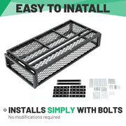 DURAFORCE Universal For ATV Front&Rear Drop Cargo Basket Rack Storage Carrier Hauler 2 PCS