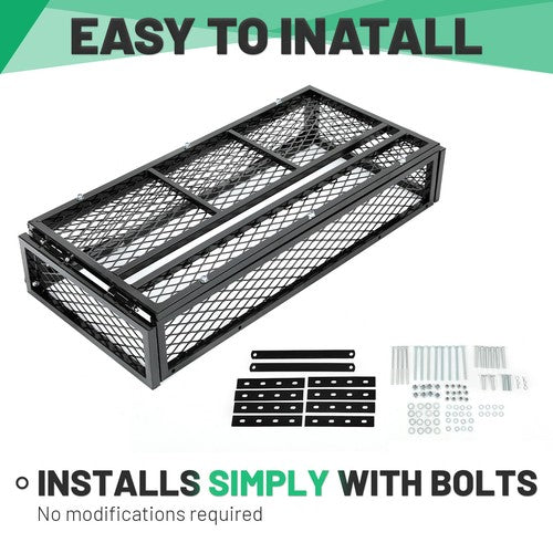 DURAFORCE Universal For ATV Front&Rear Drop Cargo Basket Rack Storage Carrier Hauler 2 PCS