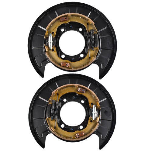 DURAFORCE 2 Pack Rear Brake Parking Plate Left & Right Set for Hyundai Santa Fe 2006-2009