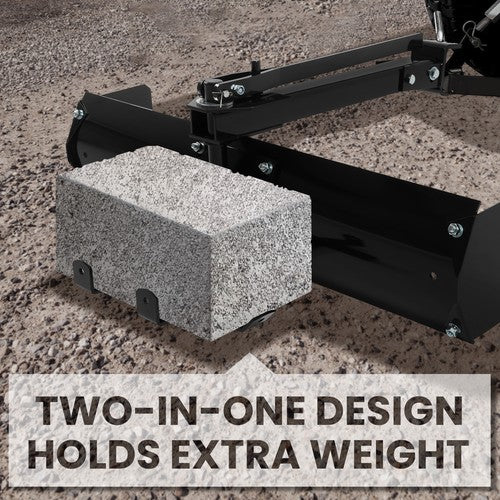 DURAFORCE 40" Steel Adjustable Tow Behind Box Scraper Blade For Lawn Garden Tractors