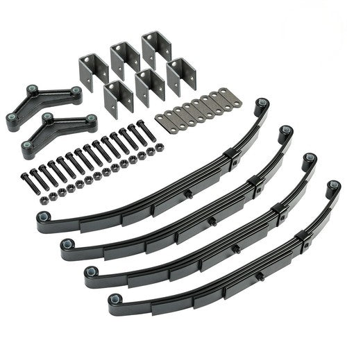 DURAFORCE 3500lb Tandem Trailer Axle Suspension Kit 1750lb 4 Leaf Springs & Hanger Kit