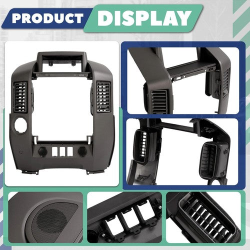 04-07 Nissan Titan Armada With Speaker Center Console Panel Dash Radio AC Bezel