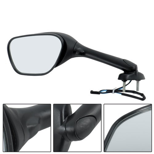 DURAFORCE Black Mirrors Smoke Turn Signals For Suzuki GSXR 600 750 1000 2005-2015