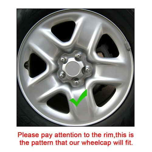 Black Wheel Skins Hub Caps Full Rim Covers For Toyota RAV4 2006-2012 4 Pack 17 Inch
