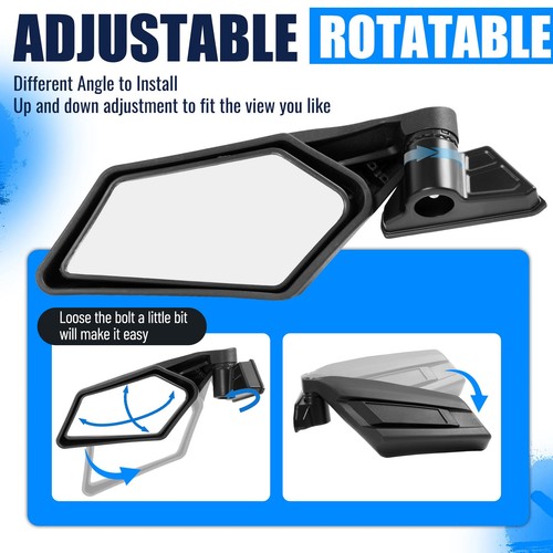 Racing Style Rear View Side Mirror for Can Am Maverick X3 Max R 2017-Up