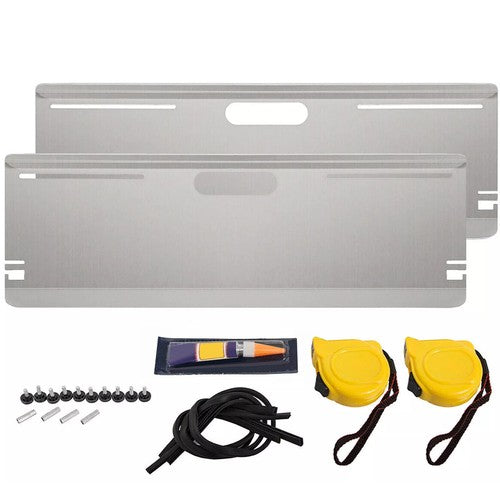 DURAFORCE Wheel Alignment Tool Toe Plates 2 Tape Measures with Magnets Camber Caster