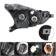 DURAFORCE For 20-21 Nissan Versa S SV Left Headlight Replacement Chrome Housing Clear Lens