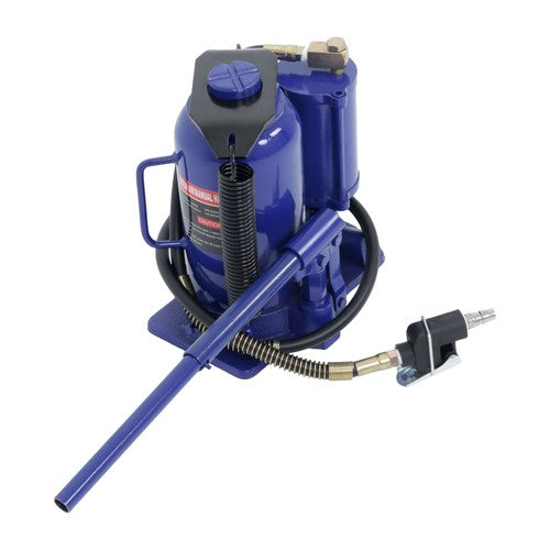 DURAFORCE 20 Ton Pneumatic Air Hydraulic Bottle Jack with Manual Hand Pump for Car Truck