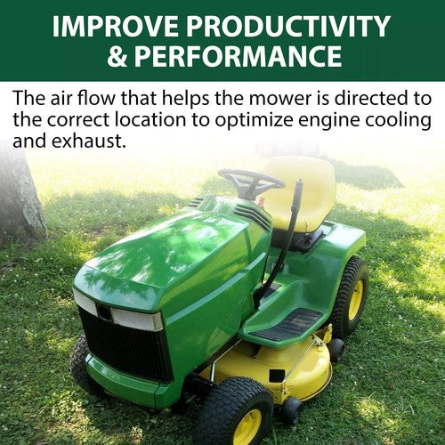 DURAFORCE Upper Lower Hood Kit For John Deere GT242 GT262 LX178 LX188 #AM132526 #AM117724