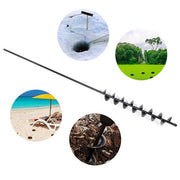 DURAFORCE 32" x 2" Extended Length Garden Auger Drill Bit for Planting Bulb & Bedding P...