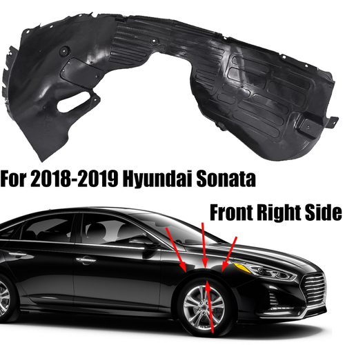 DURAFORCE For 2018-2019 Hyundai Sonata Front Inner Fender Liner Passenger Side Right RH