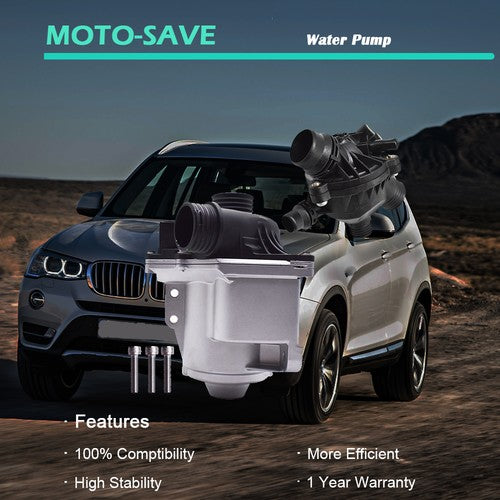 DURAFORCE For 13-15 BMW 535ixDrive 640i 640i 740i 11517588885 Water Pump Kit Thermostat