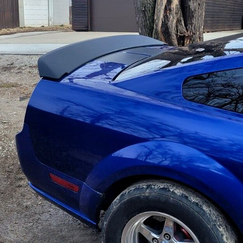 Ducktail Style Rear Trunk Spoiler Wing Black For 2005 2009 Ford Mustang GT500