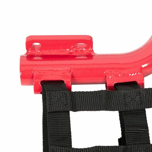 DURAFORCE Aluminum Nerf Bars Red Bar Black Nets For 2020-24 Honda TRX 250EX 250X Pair set