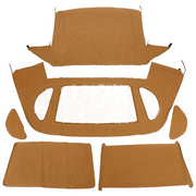 DURAFORCE Convertible Soft Top Tan For 1990-02 Mercedes-Benz SL R129 500SL Window Plastic
