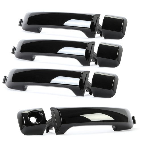 Glossy Black Painted Door Handle Kit 4 Pcs for Toyota Tundra Sequoia 2011-2019