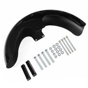 DURAFORCE NEW 23" Wrap Front Fender Gloss Black For Touring Road King Electra Glide FLHR