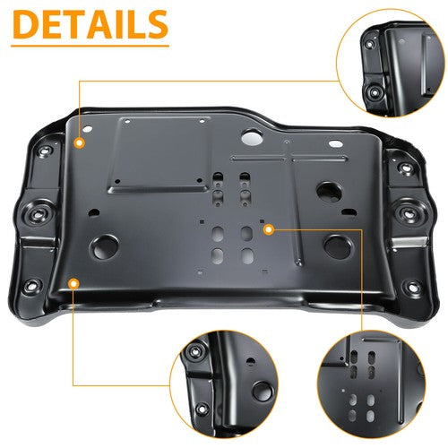 DURAFORCE Transmission Skid Plate Crossmember Powder Coated for Jeep Wrangler TJ 1997-2002