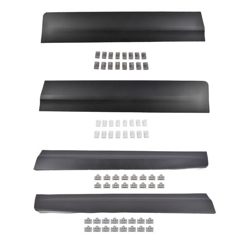 DURAFORCE 4Pcs Front Rear Lower LH & RH Door Trim Molding Black for Cadillac XT5 2017-2025