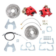 DURAFORCE For Calipers Chevelle GTO El Camino 64-72 GM 10 12 Bolt Rear Disc Brake Kit Red