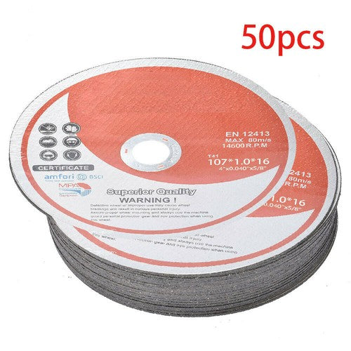 DURAFORCE 4"x.040"x5/8 Cut off Wheel - Metal & Stainless Steel Thin Cutting Discs Pack 50