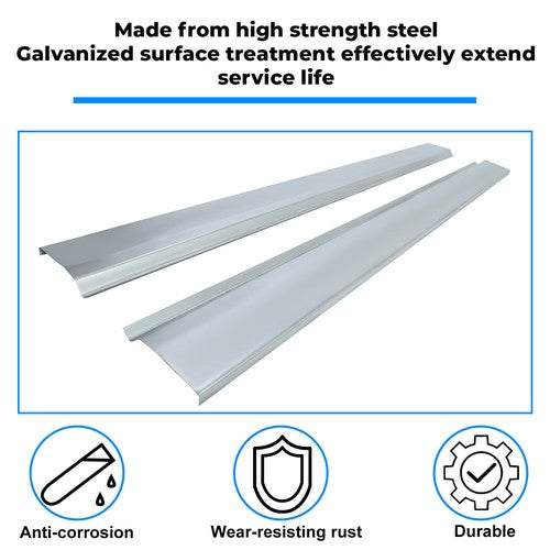 Lh Rh Outer Rocker Panels Slip On For 2002-08 Dodge Ram Pick Up 4 Door Quad Cab