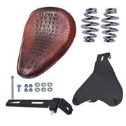 DURAFORCE Brown Motorcycle Bobber Solo Seat Spring For Yamaha V Star 1300 1100 950 650 250