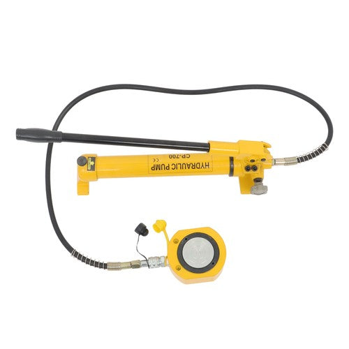 DURAFORCE 50T Low Profile Hydraulic Cylinder Jack Kit+CP-700 Manual Hydraulic Hand Pump