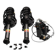 DURAFORCE Pair Front Shock Strut Assys + Air Compressor For Cadillac XTS 3.6L V6 2013-2019