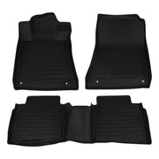 DURAFORCE Floor Liner Full Set Car Mats for 2019-2025 Nissan Altima TPE Rubber All-weather
