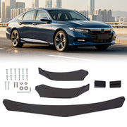 DURAFORCE For Honda Civic Front Bumper Lip Spoiler Splitter Body Kit Diffuser Black