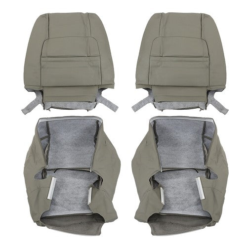 DURAFORCE Suit For 2000-2007 Toyota Sequoia 4PCS Front Driver & Passenger Seat Cover Gray