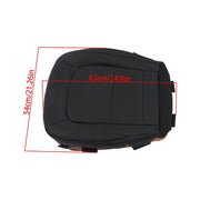 DURAFORCE Leather Black For Chevy Colorado Canyon 2015-2022 Driver Side Bottom Seat Cover