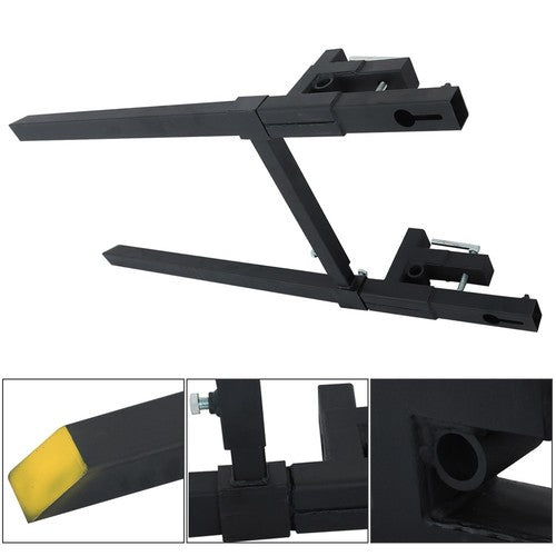 DURAFORCE 60" 2000lbs Clamp on Pallet Forks Loader Bucket Skidsteer Tractor New