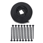 DURAFORCE Garden Edging Kit With Anchoring Spikes No Dig Lawn Border L-shaped Lawn