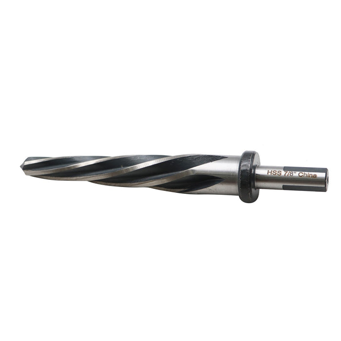 DURAFORCE 7/8" HSS Drill Reamer Bit with 1/2" Non-Slip Shank for Bridge & Construction
