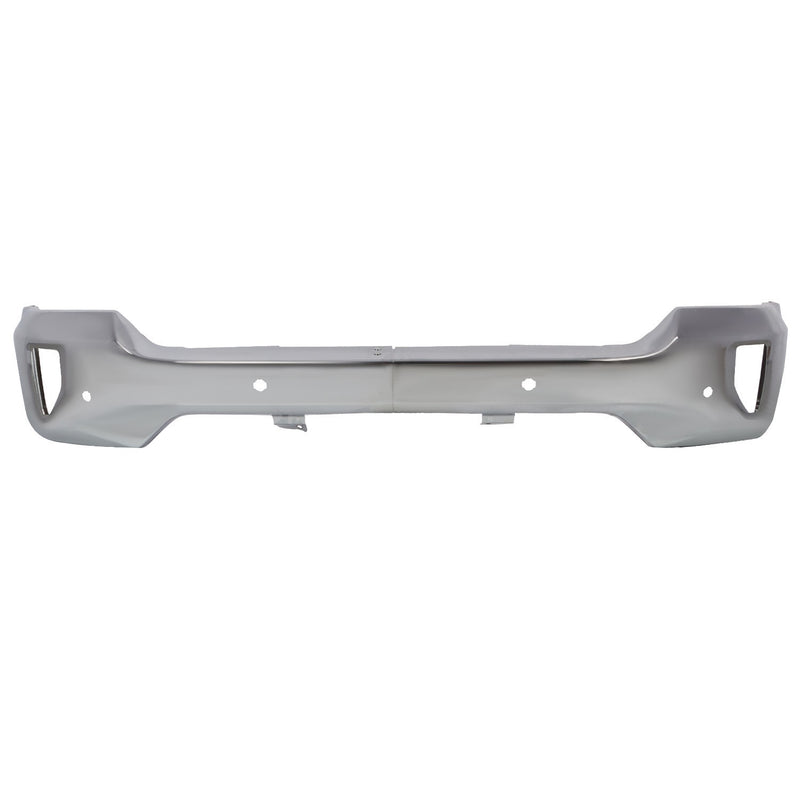 DURAFORCE Chrome Front Bumper Face Bar 2016-2019 Silverado 1500 with Sensor & Fog Hole