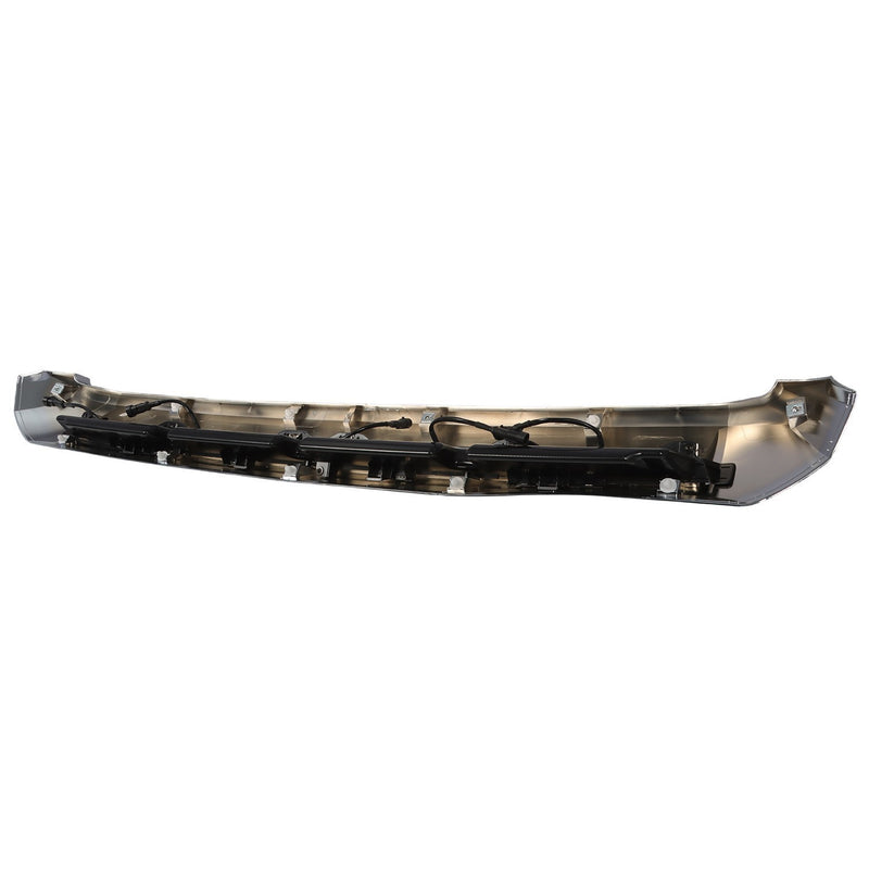 DURAFORCE Chrome Front Upper Hood Bulge Molding Grille w/Lights for 2014-21 Toyota Tundra