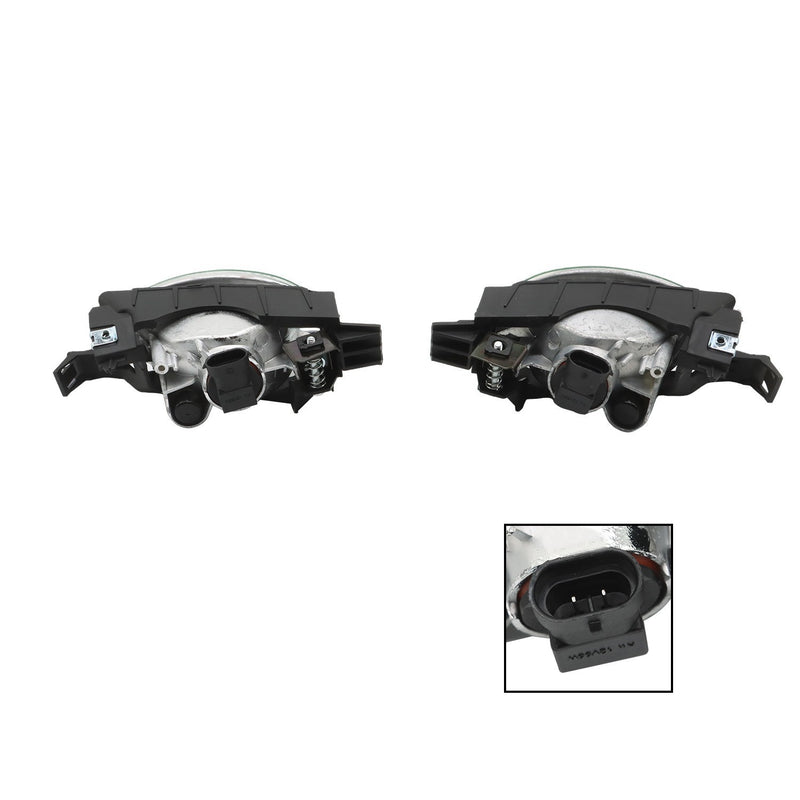 DURAFORCE 14-16 Honda Odyssey Clear Lens Bumper Fog Light Lamp w/ Bezel & Switch
