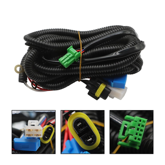 DURAFORCE 14-16 Honda Odyssey Clear Lens Bumper Fog Light Lamp w/ Bezel & Switch