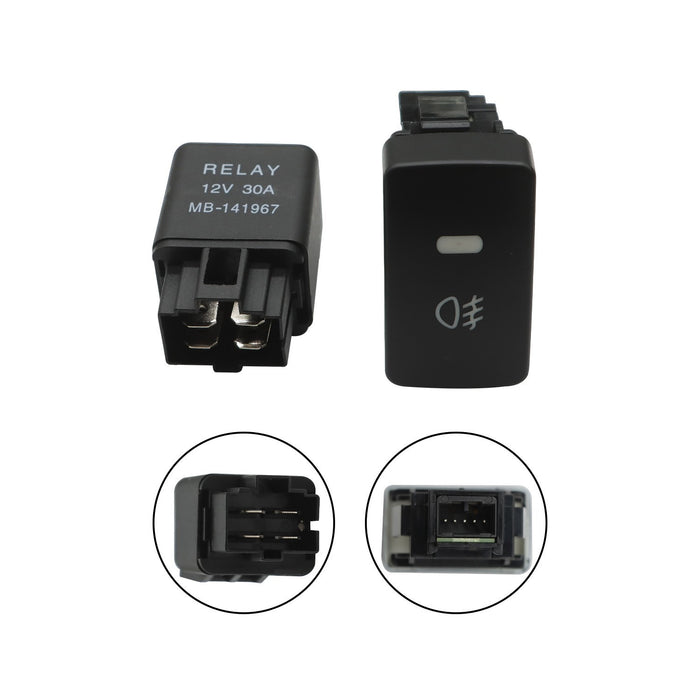 DURAFORCE 14-16 Honda Odyssey Clear Lens Bumper Fog Light Lamp w/ Bezel & Switch