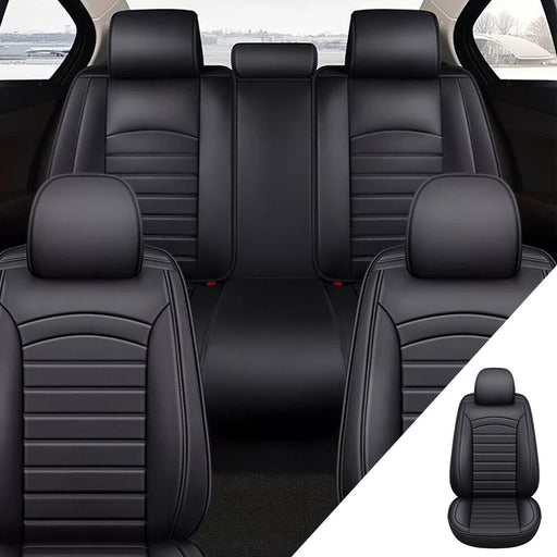 DURAFORCE 2010-2024 Honda CRV Accord Civic Full Leather Seat Covers Front & Rear Set