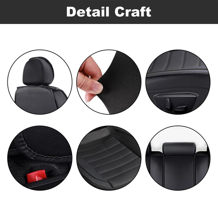 DURAFORCE 2010-2024 Honda CRV Accord Civic Full Leather Seat Covers Front & Rear Set
