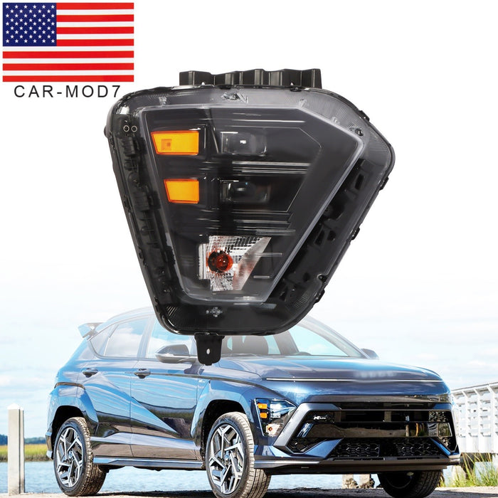 DURAFORCE 2024-2025 Hyundai Kona Right LED Headlight w/ Halogen Signal RH 92102-BE020