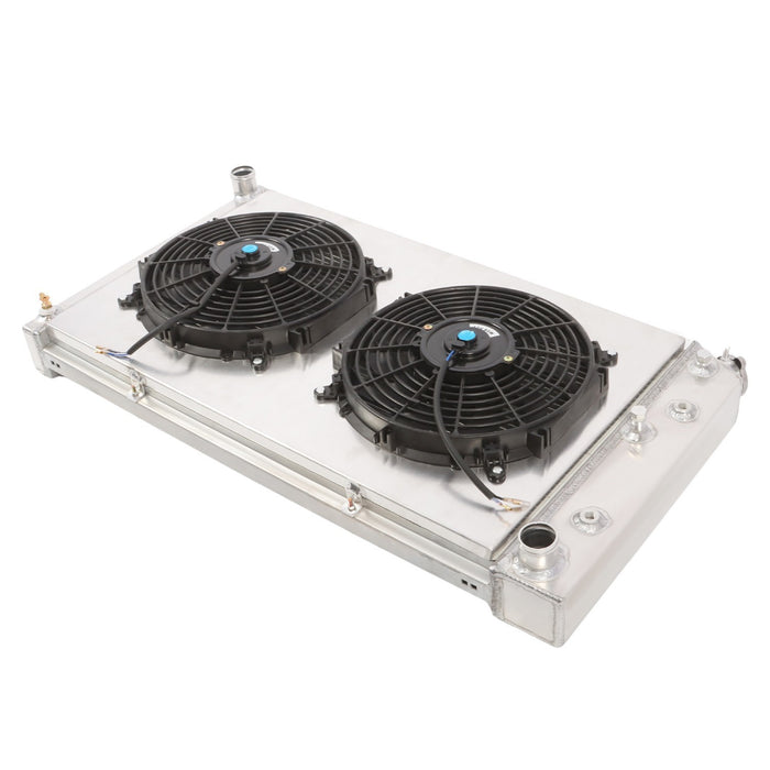 DURAFORCE 1968-1972 Chevelle GTO Cutlass Lemans 7.4L 4 Row Radiator + Fan + Relay