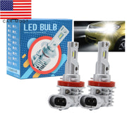 DURAFORCE H11 H8 H9 LED Headlight Kit 6500K 360000LM Super Bright High Low Beam Bulbs