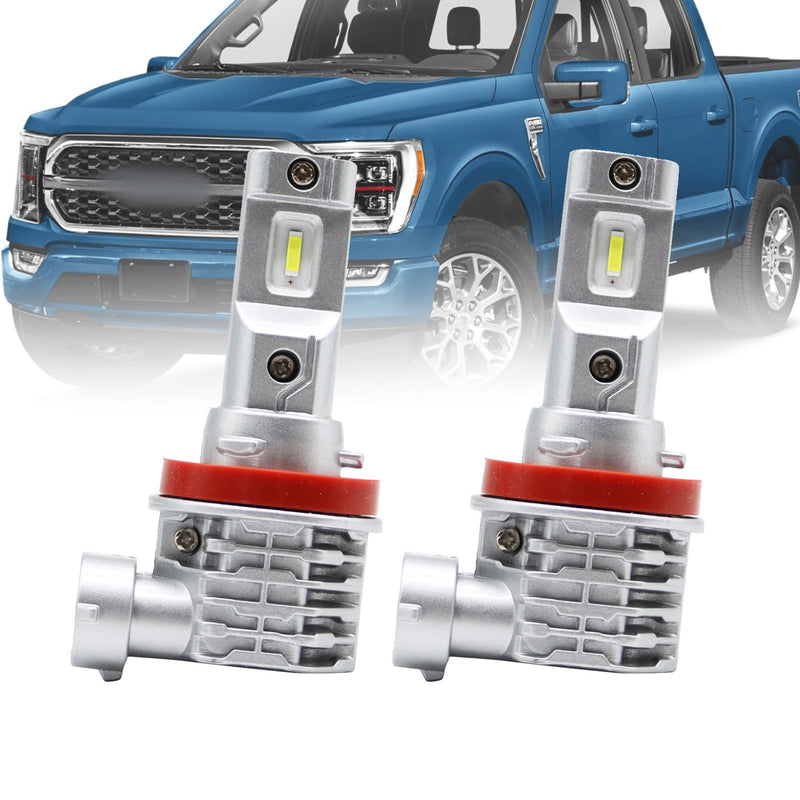DURAFORCE H11 H8 H9 LED Headlight Kit 6500K 360000LM Super Bright High Low Beam Bulbs