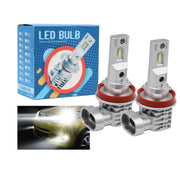 DURAFORCE H11 H8 H9 LED Headlight Kit 6500K 360000LM Super Bright High Low Beam Bulbs